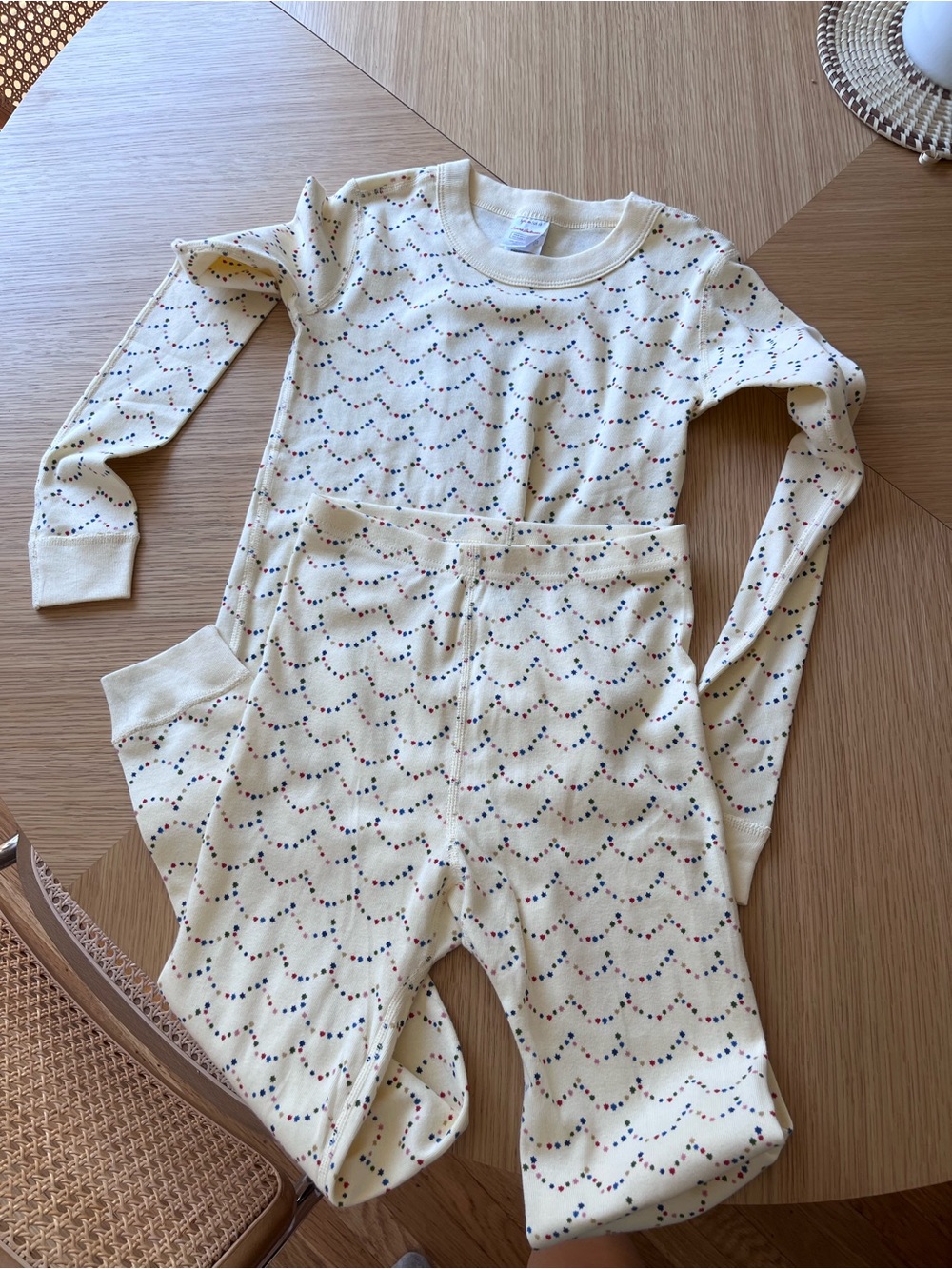 NWT Hanna Andersson | Butter Yellow Stars HannaJams Pajama Set | Size 10